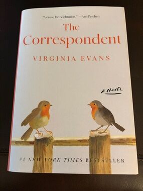 The Correspondent by Virginia Evans - White Cover with Red Accents
